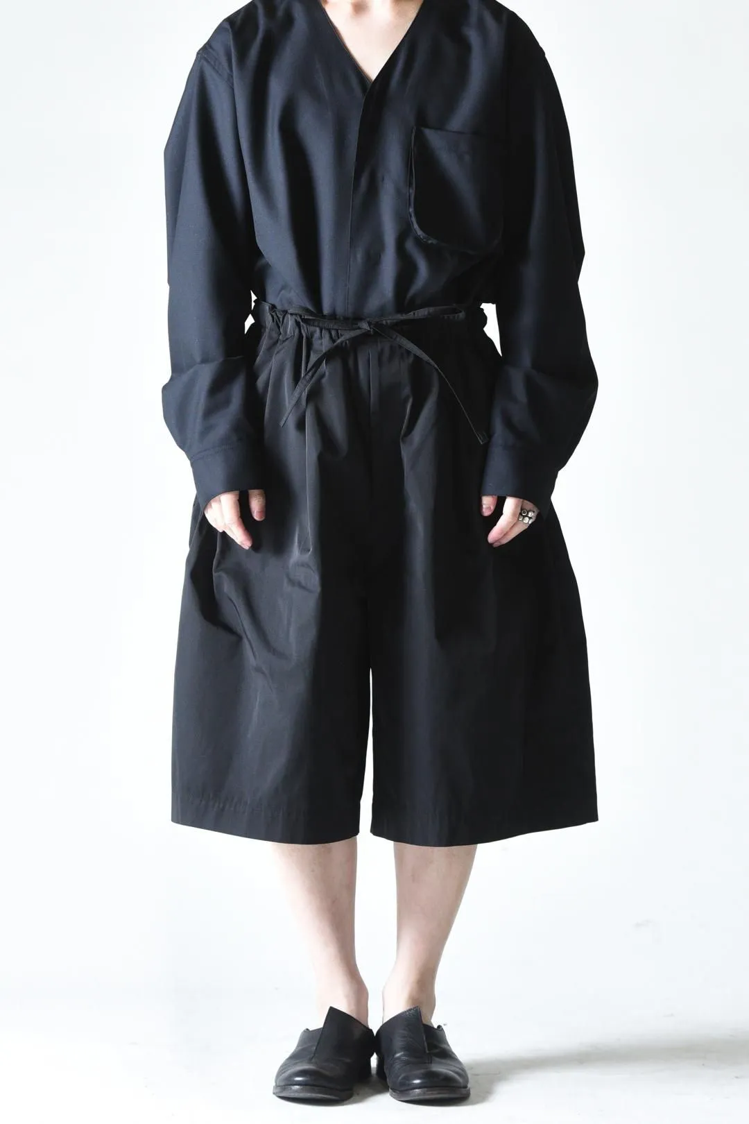 ミリタリーギャバジンスーパービッグハーフパンツ