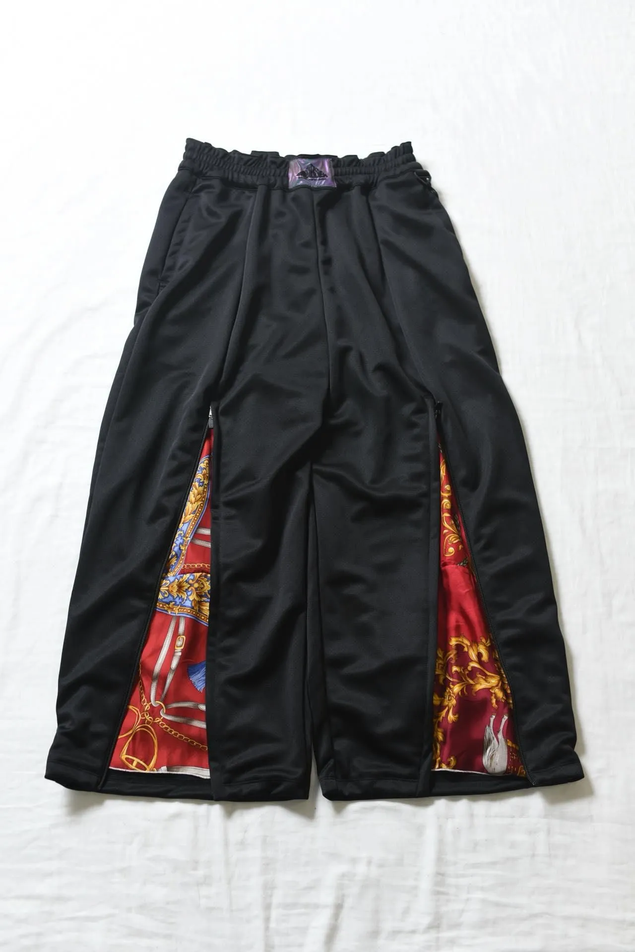 Zip Wide Track Pants Limited Black 