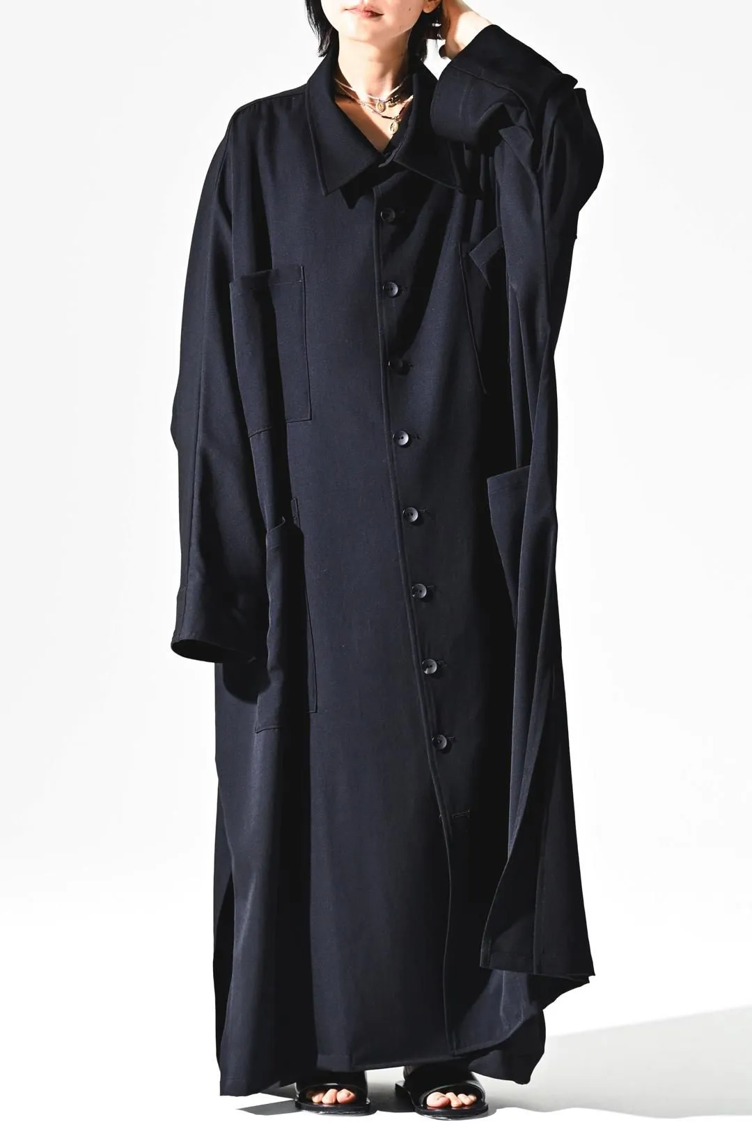 Wool Gabardine Vague Coat