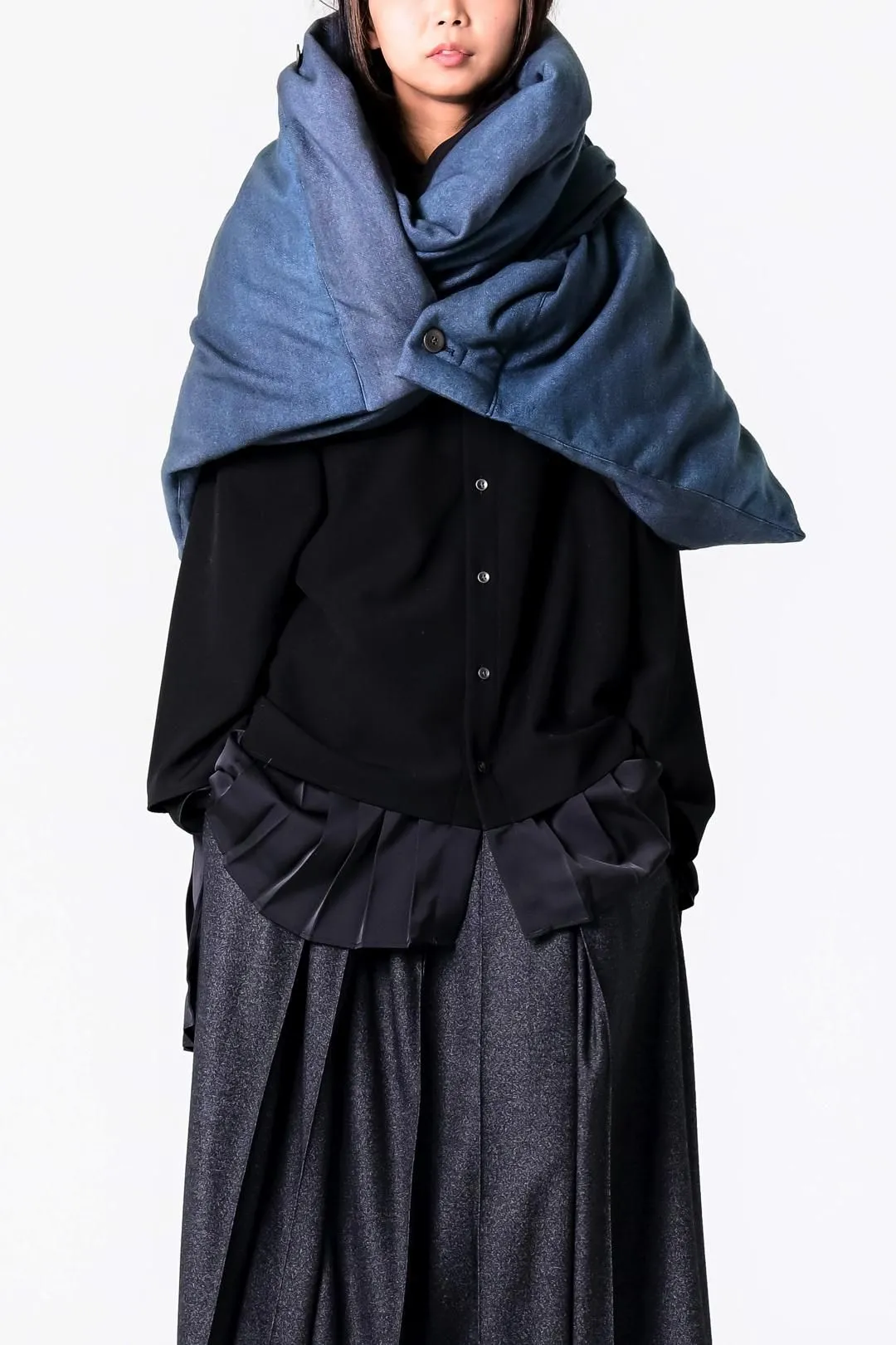 Clag Down Muffler ver.Urban Dyeing Wool mix