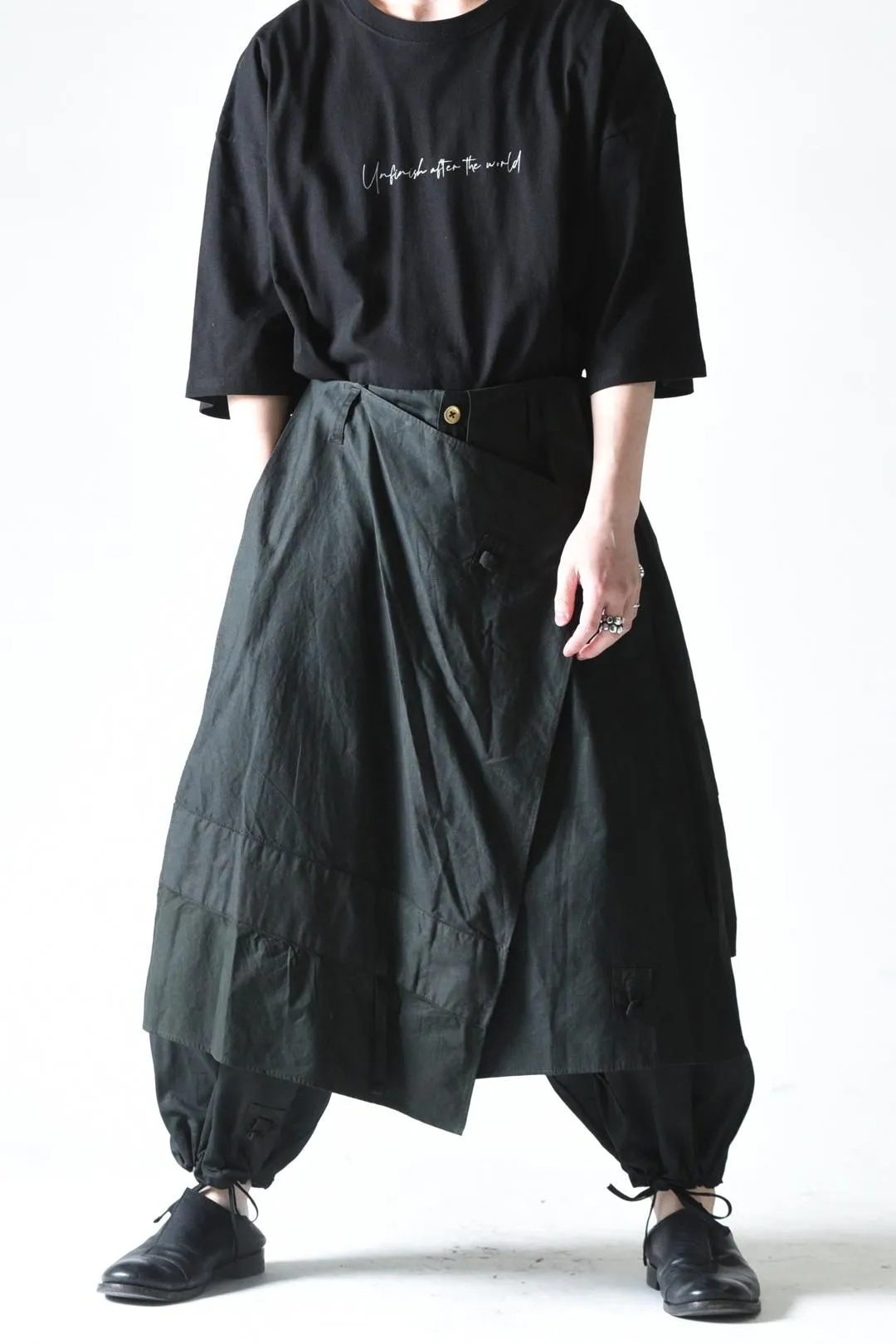  Military 千層衣 Easy Pants Black
