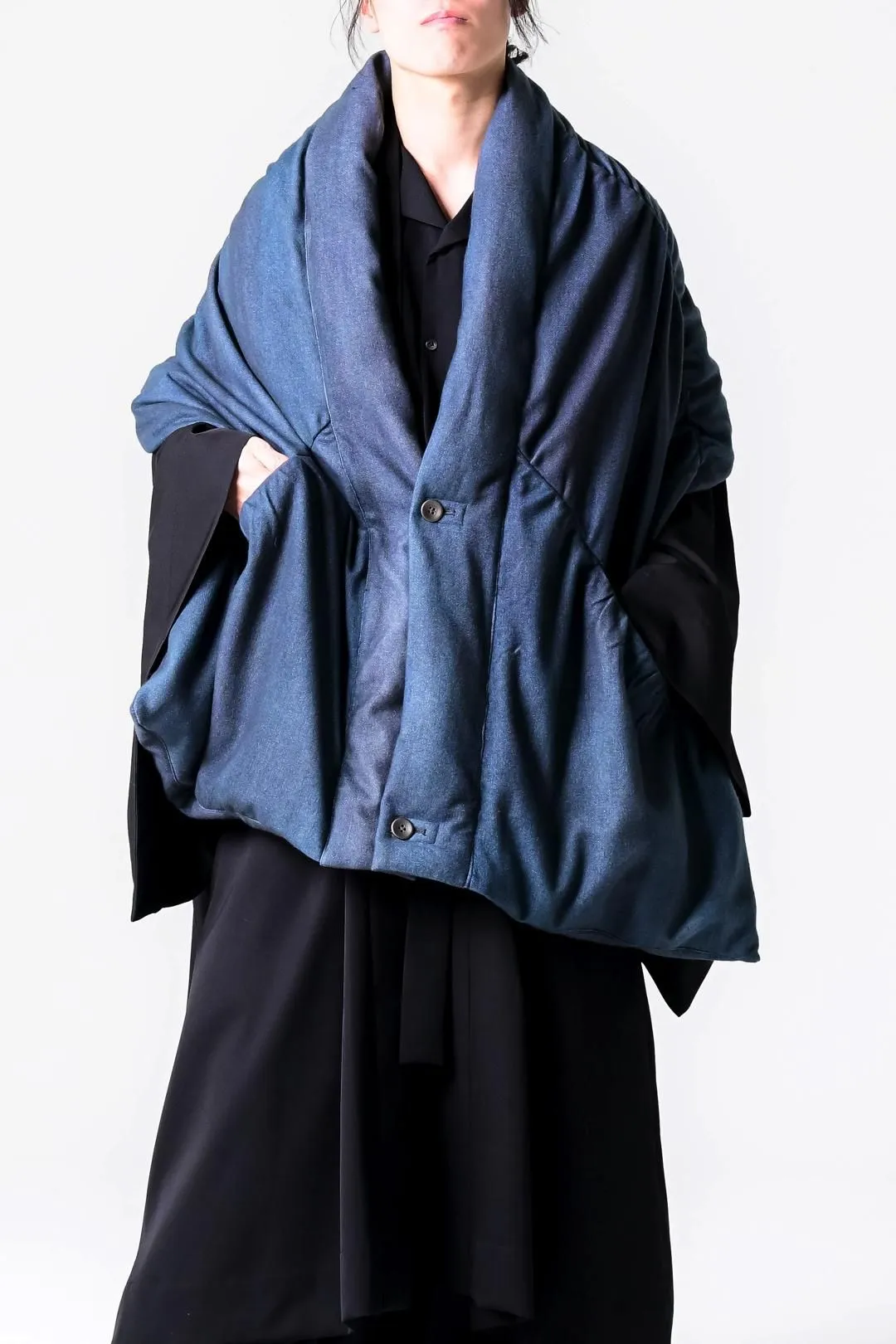 Clag Down Muffler ver.Urban Dyeing Wool mix