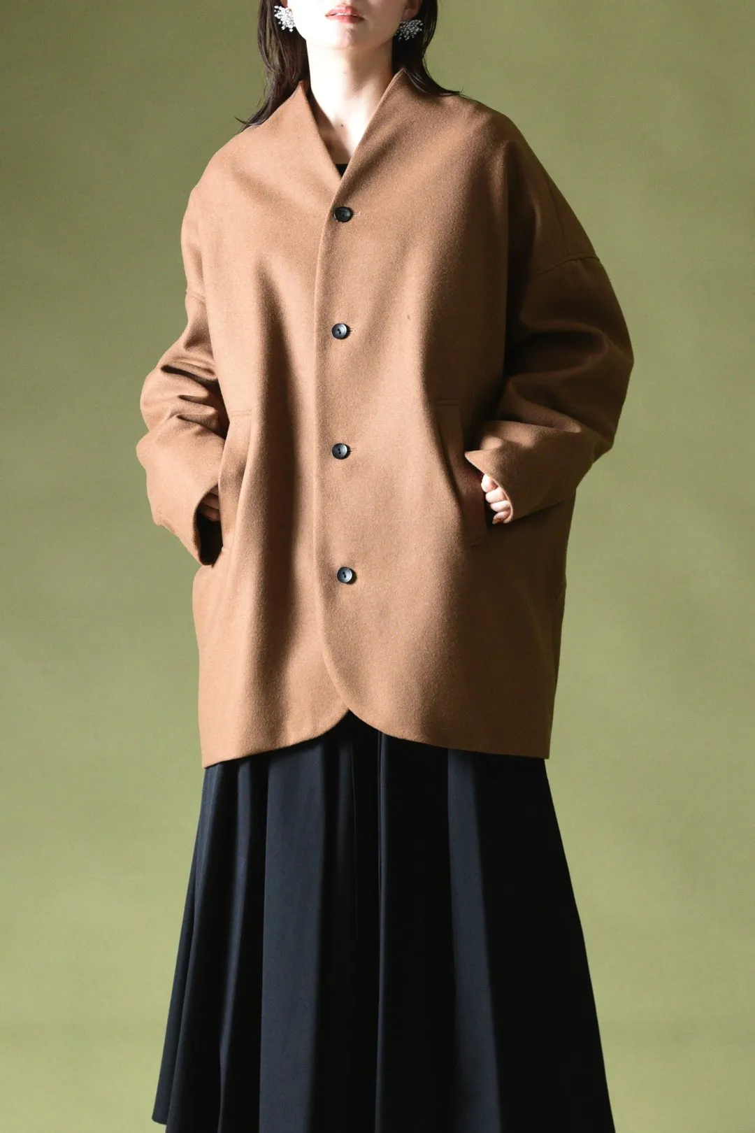  Melton Cocoon Big Jacket