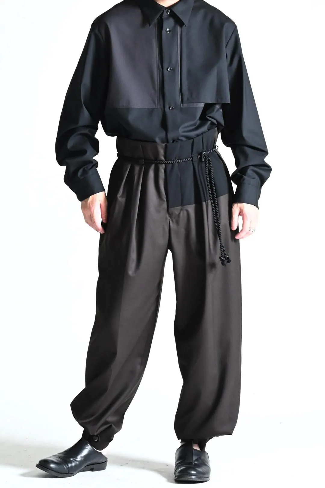  Bicolor Squeeze Slacks Brown