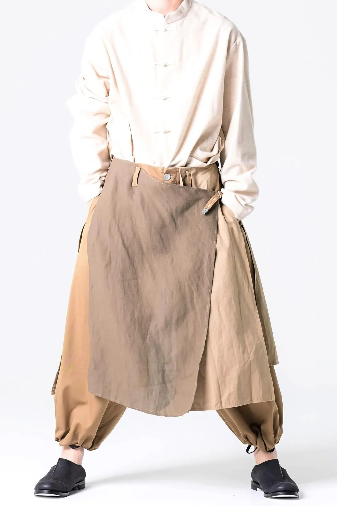  千層衣 Easy Pants Beige Mix Atelier Sample