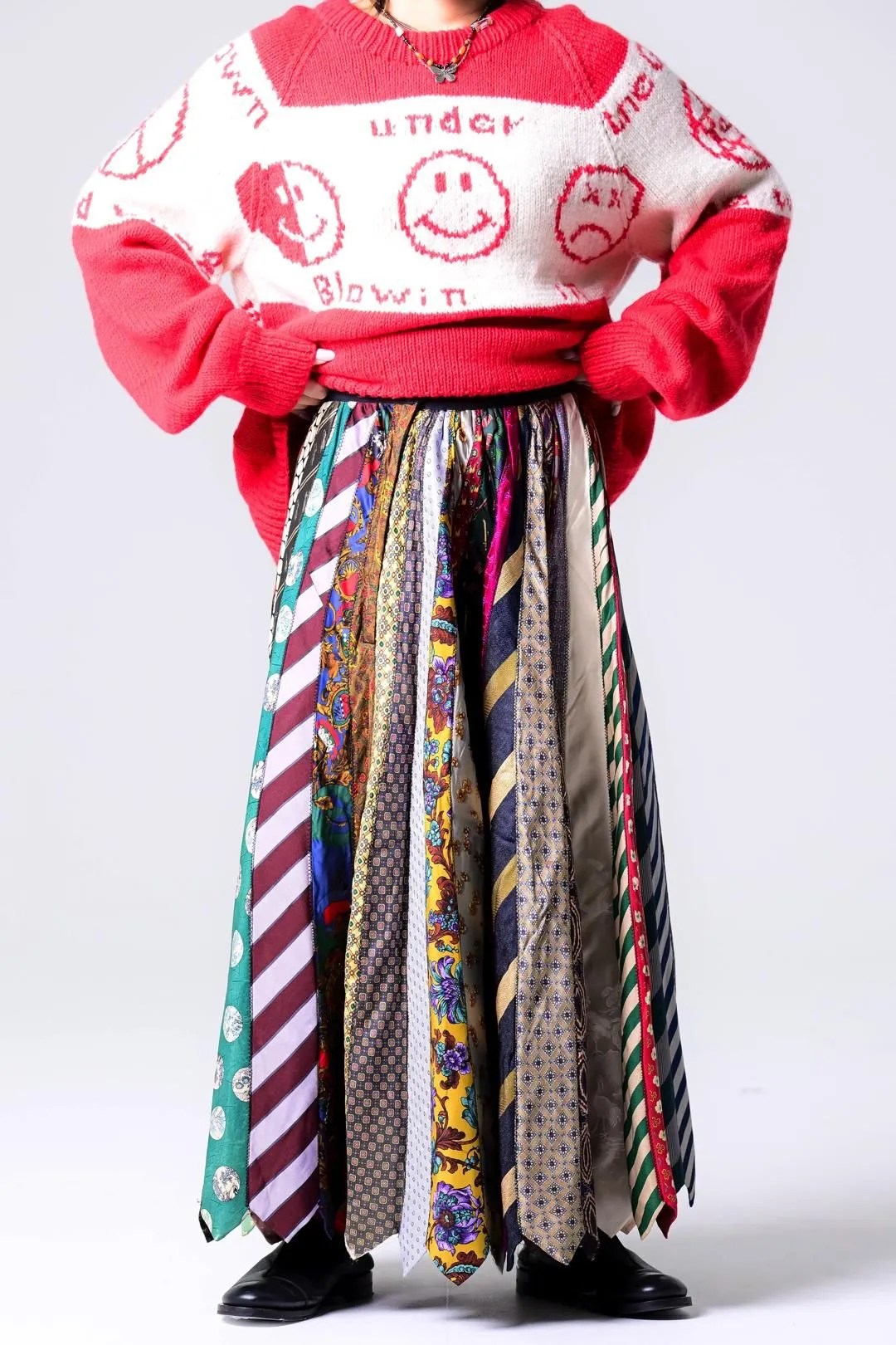  Patchwork Tie Skirt Atelier Sample